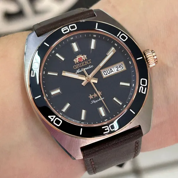 Orient 3 Estrelas Automático Elegance YN6MC019 Azul