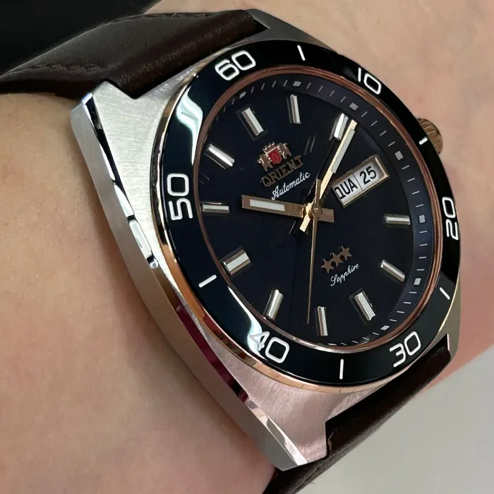 Orient 3 Estrelas Automático Elegance YN6MC019 Azul