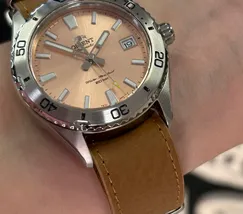 Orient Automático Mako 40 NATO RAAC0Q05P30B salmão - imagem 4