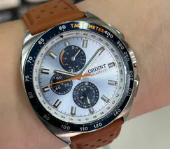Relógio Orient Solartech Elite Land MBSCC070 Azul Celeste 42mm | Taniguchi Relógios - imagem 1