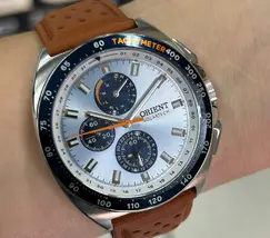 Orient Solartech Cronografo perpetual Calendar Edição Especial MBSCC070 A1MX Azul celeste - imagem 1