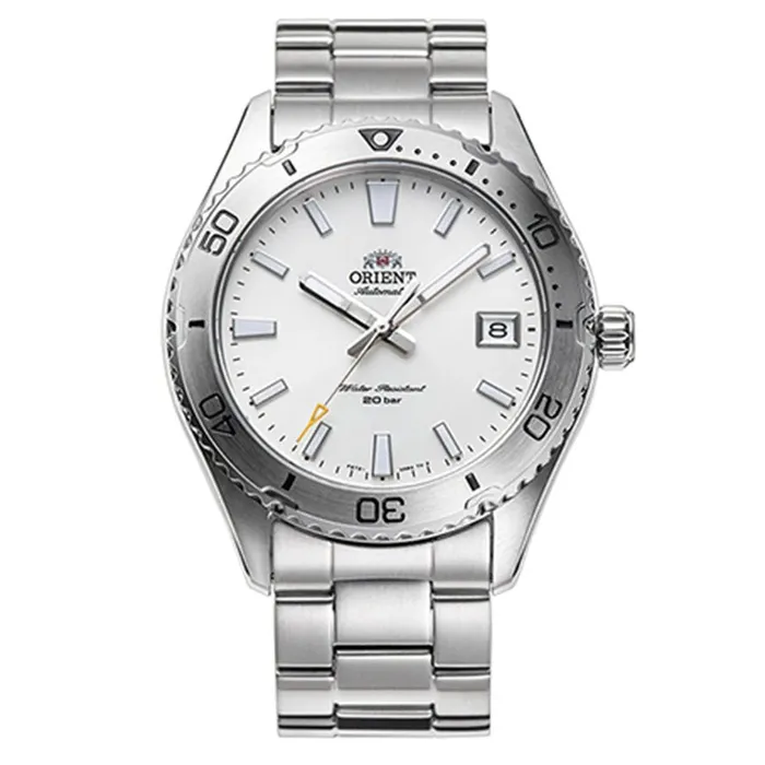 Relógio Orient Mako 40 Diver Automático RA-AC0Q03S30B Branco 40mm | Taniguchi Relógios
