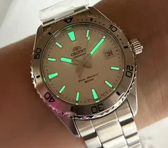 Relógio Orient Mako 40 Diver Automático RA-AC0Q03S30B Branco 40mm | Taniguchi Relógios - imagem 6