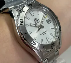 Relógio Orient Mako 40 Diver Automático RA-AC0Q03S30B Branco 40mm | Taniguchi Relógios - imagem 3