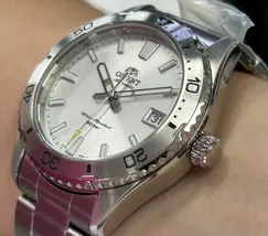 Relógio Orient Mako 40 Diver Automático RA-AC0Q03S30B Branco 40mm | Taniguchi Relógios - imagem 4