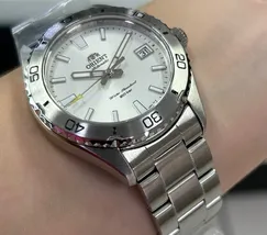 Relógio Orient Mako 40 Diver Automático RA-AC0Q03S30B Branco 40mm | Taniguchi Relógios - imagem 5
