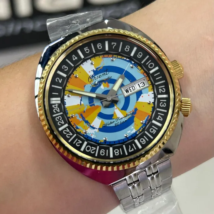 Orient Automático World Map 75th Anniversary Limited Edition RAAA0E08Y39B Revival 1969