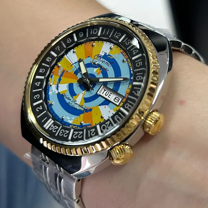 Orient Automático World Map 75th Anniversary Limited Edition RAAA0E08Y39B Revival 1969
