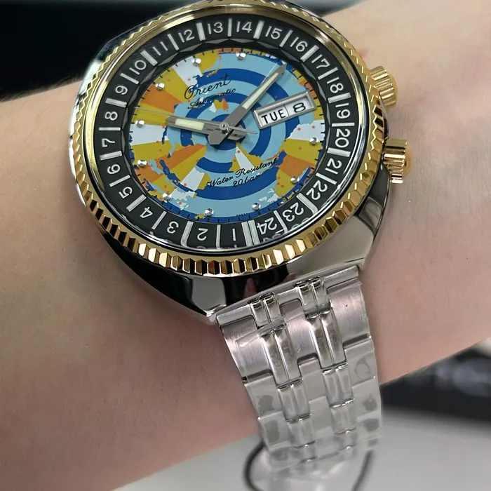 Orient Automático World Map 75th Anniversary Limited Edition RAAA0E08Y39B Revival 1969