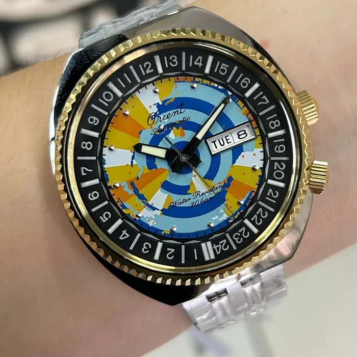 Orient Automático World Map 75th Anniversary Limited Edition RAAA0E08Y39B Revival 1969