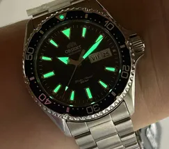 Orient Automático Mako Kamasu diver RAAA0002L39B Azul - imagem 6