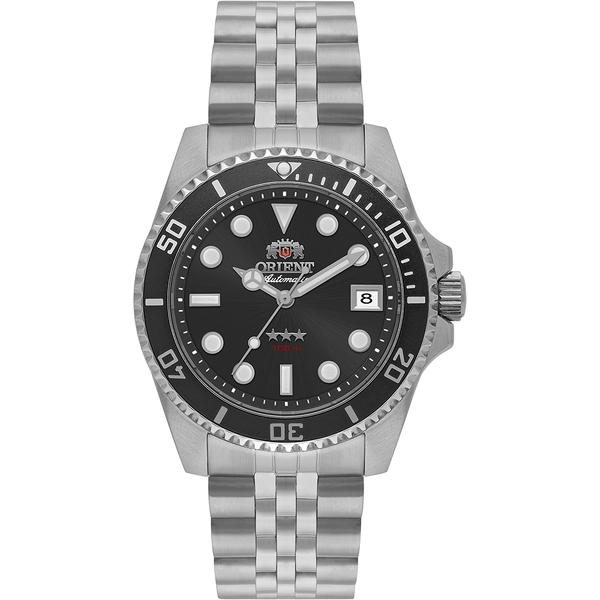 Orient 3 Estrelas Automático Sports sea Submariner 39 YN6SS023 preto