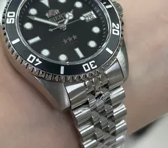 Orient 3 Estrelas Automático Sports sea Submariner 39 YN6SS023 preto - imagem 5