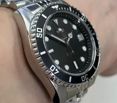 Orient 3 Estrelas Automático Sports sea Submariner 39 YN6SS023 preto - imagem 3