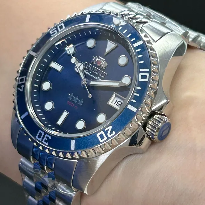 Orient 3 Estrelas Automático Sports sea Submariner 39 YN6SS023 preto