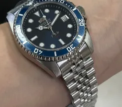 Orient 3 Estrelas Automático Sports sea Submariner 39 YN6SS023 preto - imagem 5