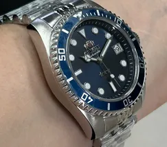 Orient 3 Estrelas Automático Sports sea Submariner 39 YN6SS023 preto - imagem 3