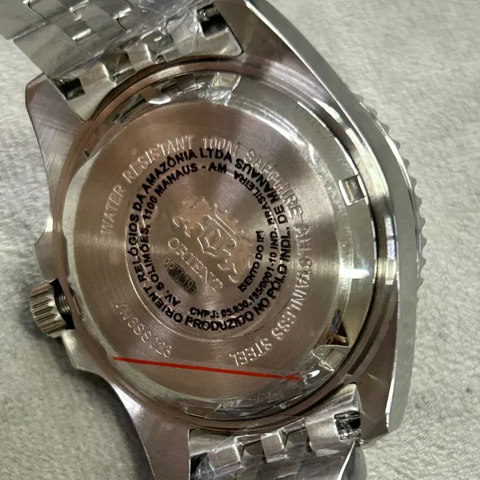 Orient 3 Estrelas Automático Sports sea Submariner 39 YN6SS023 preto