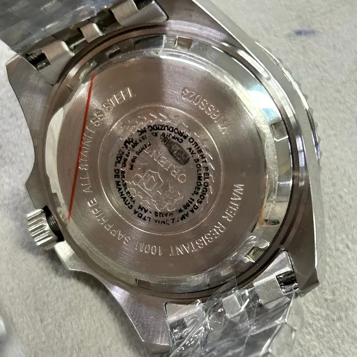 Orient 3 Estrelas Automático Sports sea Submariner 39 YN6SS023 azul celeste