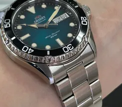 Orient Kamasu II RA-AA0811E39B Automático Safira Verde | Taniguchi Relógios - imagem 5