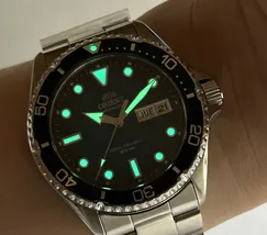 Orient Kamasu II RA-AA0811E39B Automático Safira Verde | Taniguchi Relógios - imagem 7