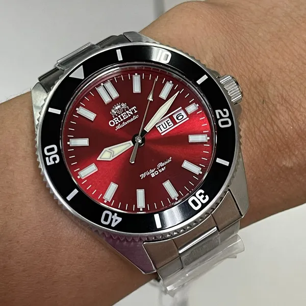 Orient Automático Diver Kanno  RAAA0915R19B Vermelho