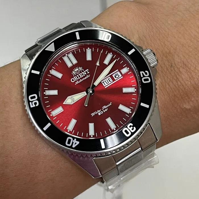 Orient Automático Diver Kanno  RAAA0915R19B Vermelho