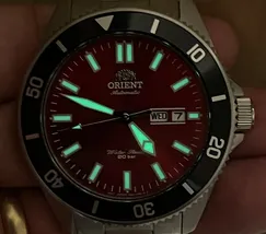 Orient Automático Diver Kanno  RAAA0915R19B Vermelho - imagem 5