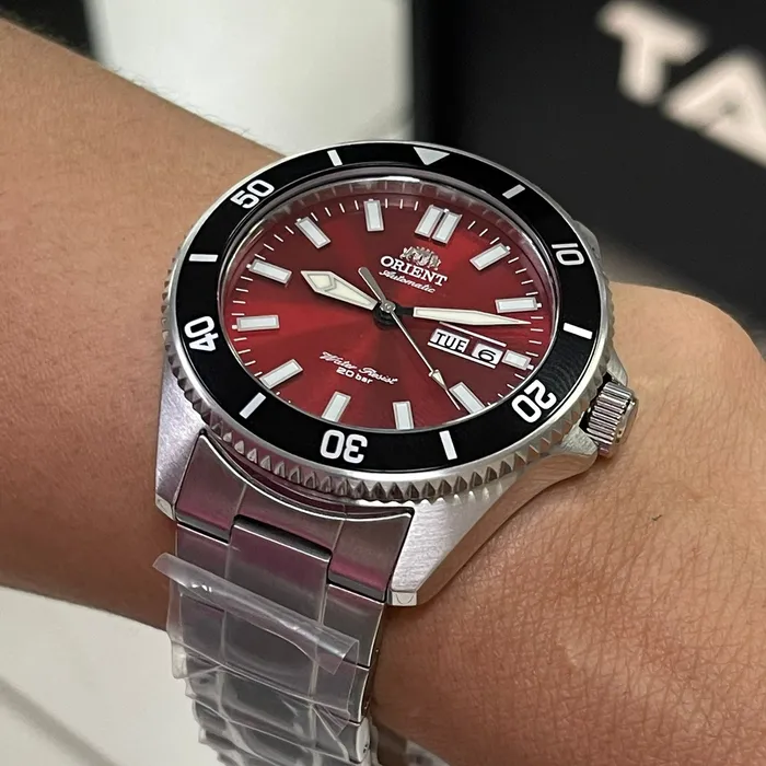 Orient Automático Diver Kanno  RAAA0915R19B Vermelho