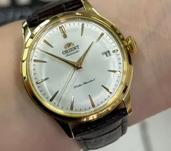 Orient Automático Bambino dourado 38mm RAAC0M01S30B  - imagem 1