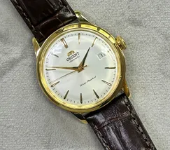 Orient Automático Bambino dourado 38mm RAAC0M01S30B  - imagem 6