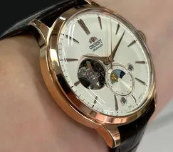 Orient Automático Bambino Sun & Moon Open Heart RAAS0102S30B - imagem 2