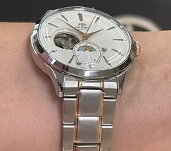 Orient Automático Bambino Sun & Moon Open Heart RAAS0101S30B - imagem 5