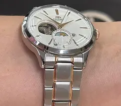 Orient Automático Bambino Sun & Moon Open Heart RAAS0101S30B - imagem 5