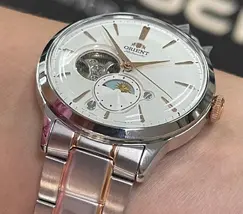 Orient Automático Bambino Sun & Moon Open Heart RAAS0101S30B - imagem 4