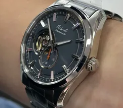 Orient Automático Edição Limitada 75 Anos Open Heart Stretto RAAR0012N30B Cinza - imagem 4