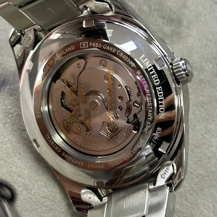 Orient Automático Edição Limitada 75 Anos Open Heart Stretto RAAR0012N30B Cinza