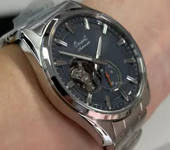 Orient Automático Edição Limitada 75 Anos Open Heart Stretto RAAR0012N30B Cinza - imagem 3