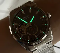 Orient Automático Edição Limitada 75 Anos Open Heart Stretto RAAR0012N30B Cinza - imagem 6