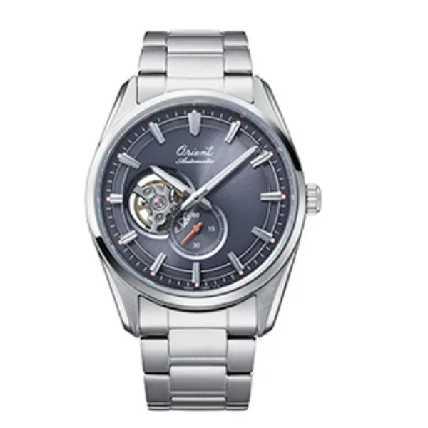 Orient Automático Edição Limitada 75 Anos Open Heart Stretto RAAR0012N30B Cinza