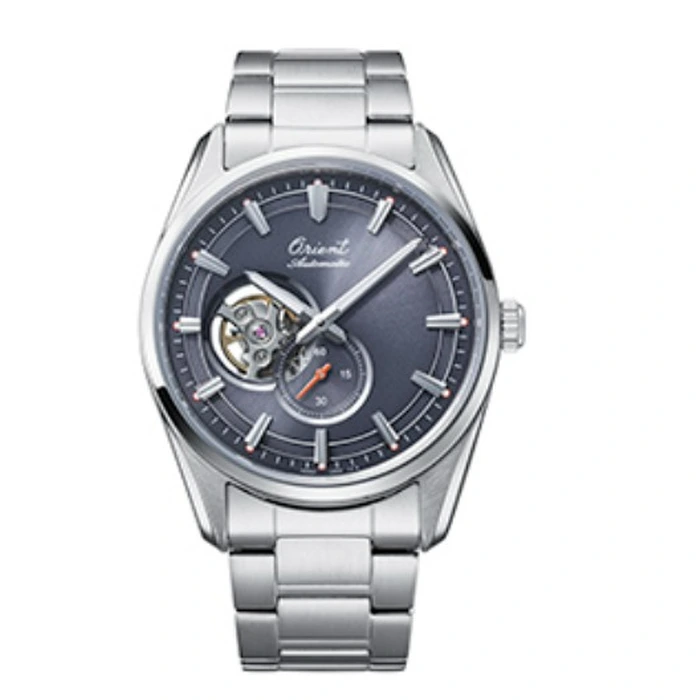 Orient Automático Edição Limitada 75 Anos Open Heart Stretto RAAR0012N30B Cinza
