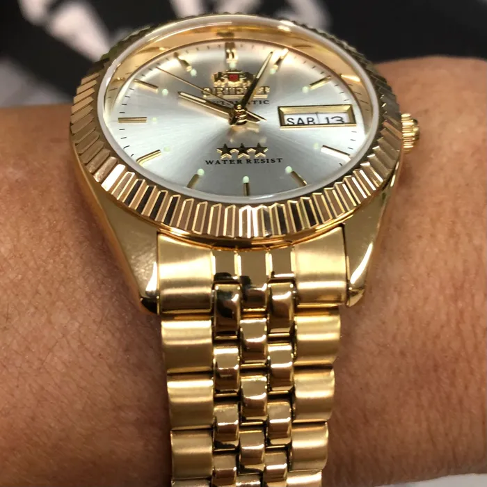 Orient 3 EStrelas Automático Classico 469EC7F Dourado