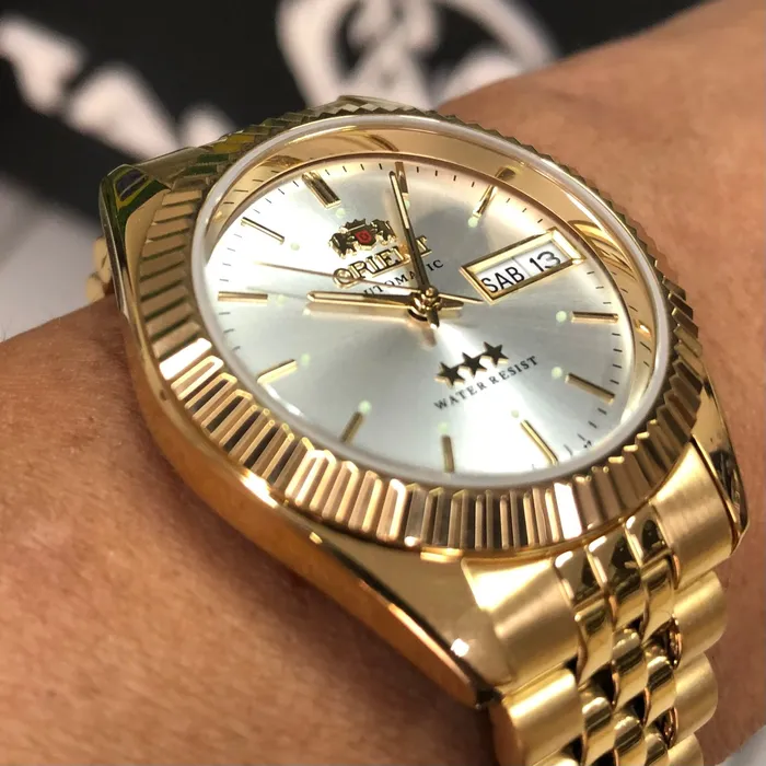 Orient 3 EStrelas Automático Classico 469EC7F Dourado