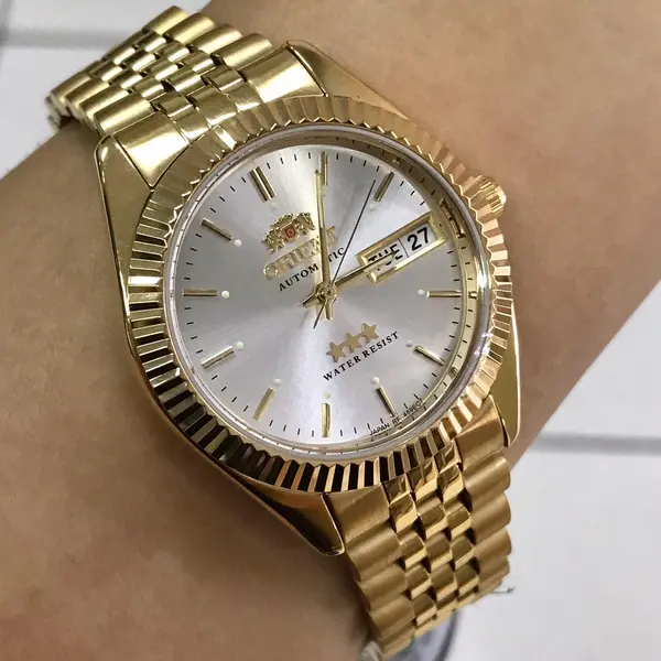 Orient 3 EStrelas Automático Classico 469EC7F Branco