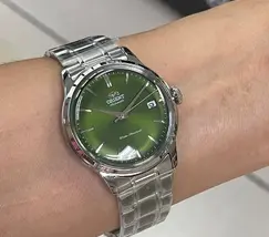 Orient Automático Bambino classico 38mm RAAC0M09E30B verde - imagem 1