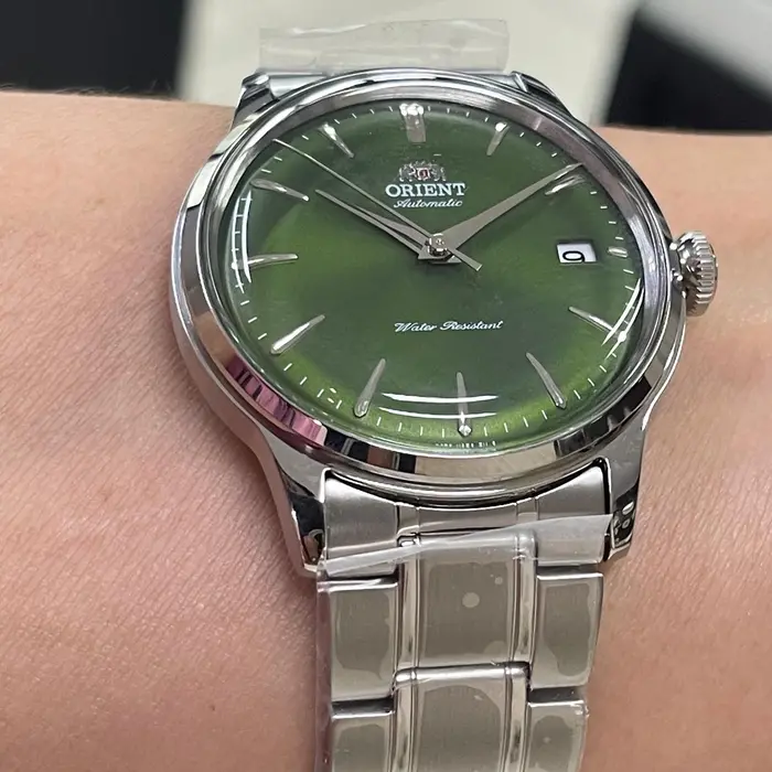 Orient Automático Bambino classico 38mm RAAC0M09E30B verde
