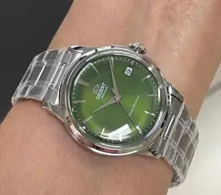 Orient Automático Bambino classico 38mm RAAC0M09E30B verde - imagem 2