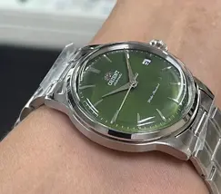Orient Automático Bambino classico 38mm RAAC0M09E30B verde - imagem 6