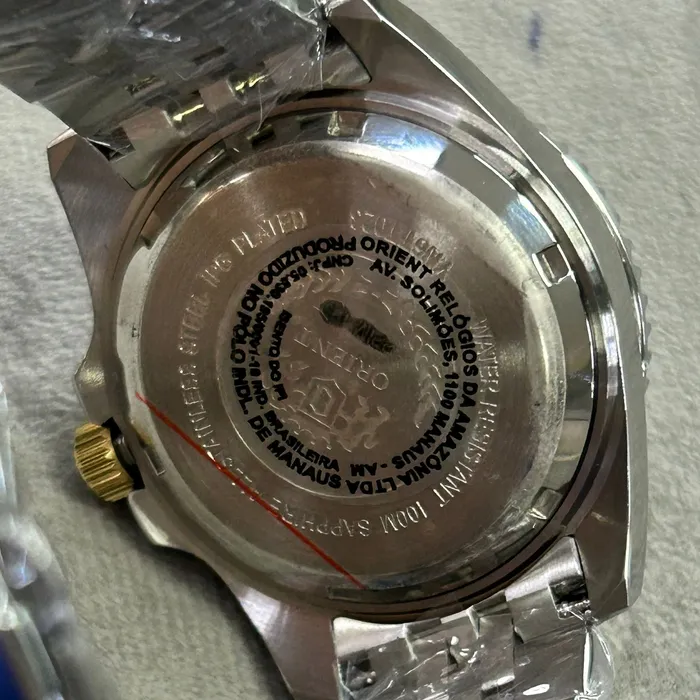 Orient 3 Estrelas Automático Sports sea Submariner 39 YN6TT023 misto azul celeste