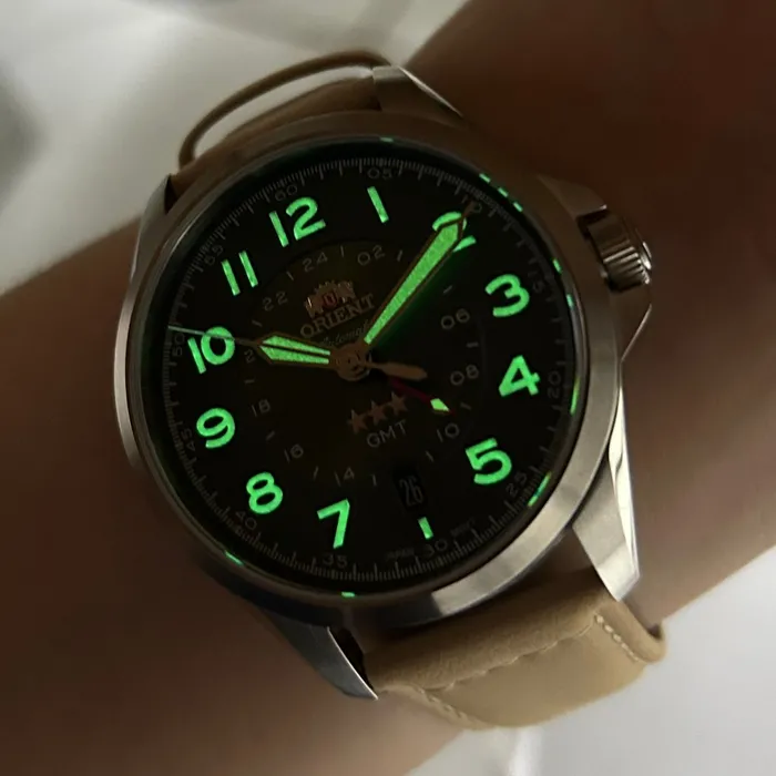 Orient 3 Estrelas GMT Automático Sports Land NH3SC017 Verde